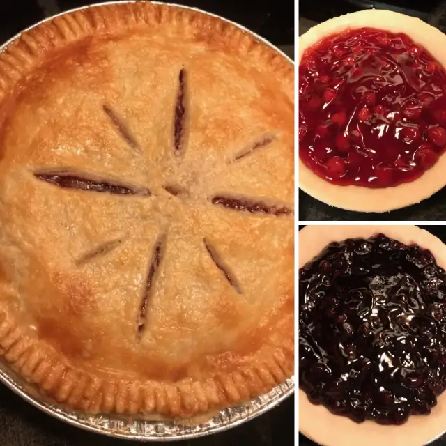 cherry or blueberry pie